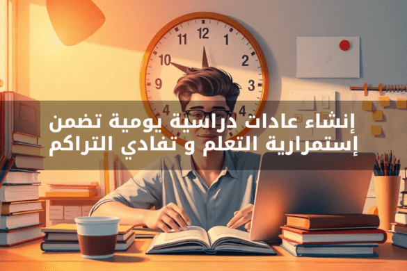 إنشاء عادات دراسية يومية تضمن استمرارية التعلم وتفادي التراكم